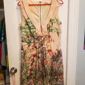 Floral patterned formal dress